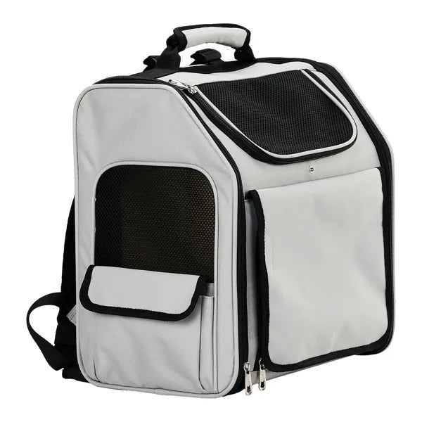 Expandable Pet Carrier Backpack β Breathable Mesh Travel Bag for Small Dogs & Cats (Holds up to 26 lbs)