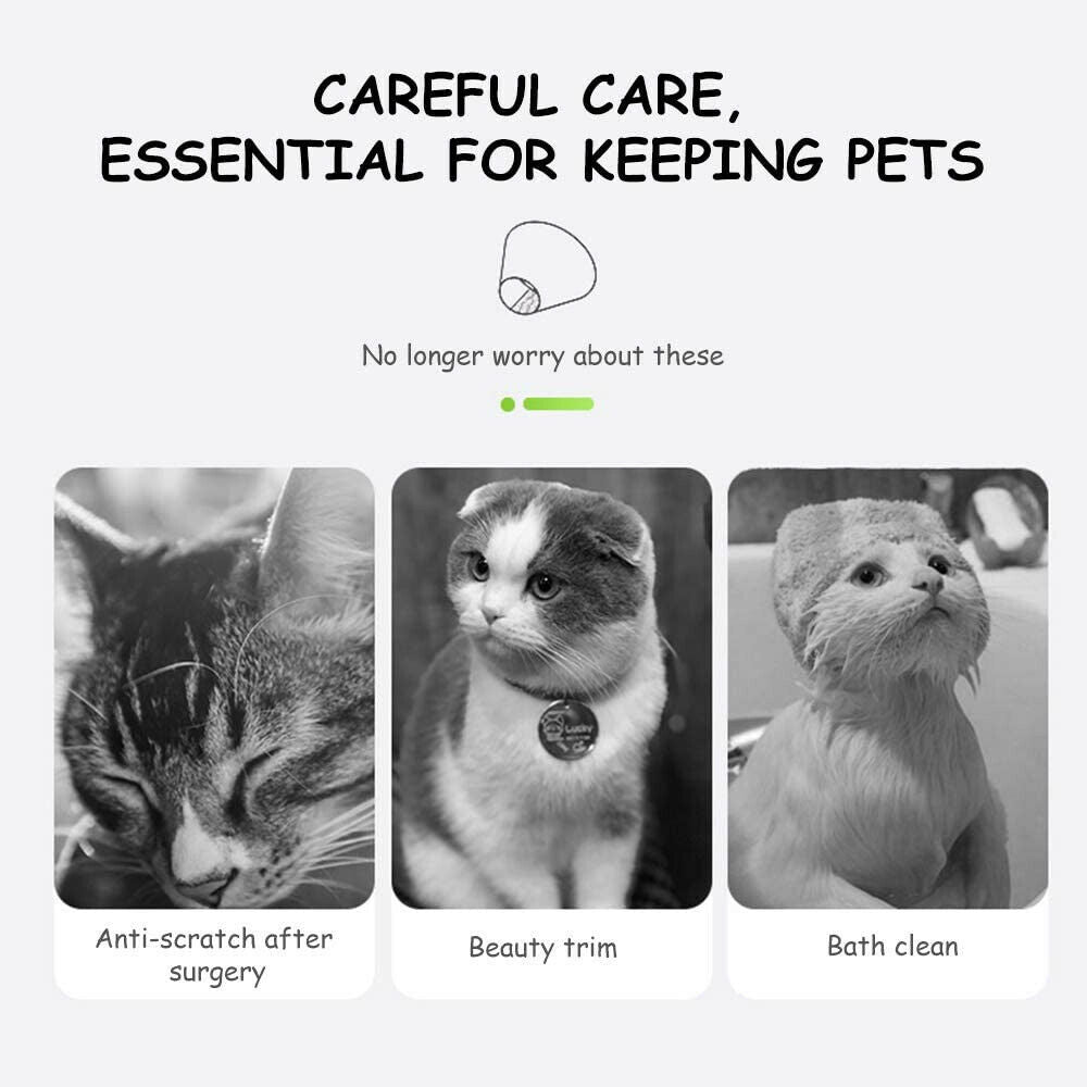 Soft Adjustable Pet Recovery Collar – Cute Lemon, Avocado, Peach & Toast Designs for Cats & Small Dogs (S-L)