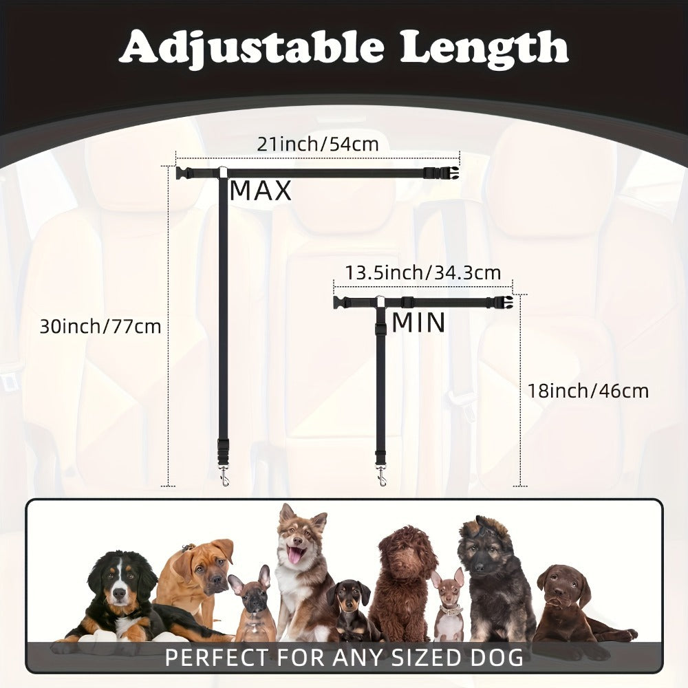 2-Piece Adjustable Dog Leash Set – Durable, Skin-Friendly, and Travel-Ready