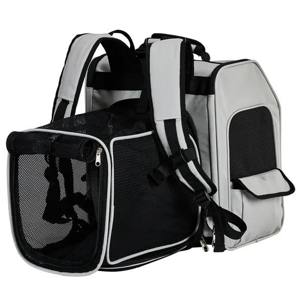Expandable Pet Carrier Backpack – Breathable Mesh Travel Bag for Small Dogs & Cats (Holds up to 26 lbs)