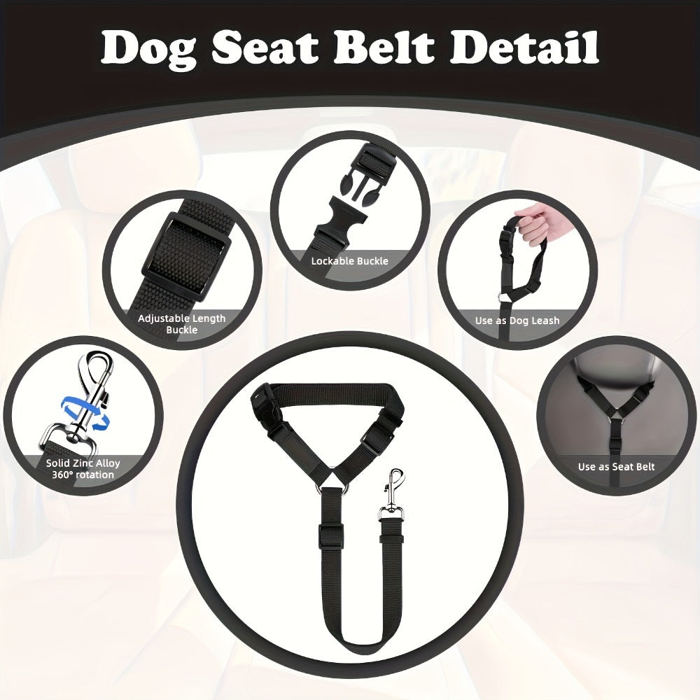 2-Piece Adjustable Dog Leash Set – Durable, Skin-Friendly, and Travel-Ready
