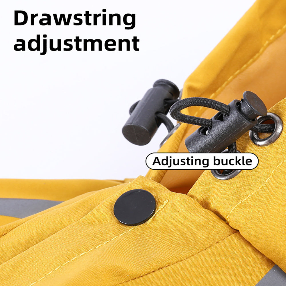 Reflective Waterproof Dog Raincoat with Hood – Lightweight Rain Jacket with Leash Hole for Small & Medium Dogs